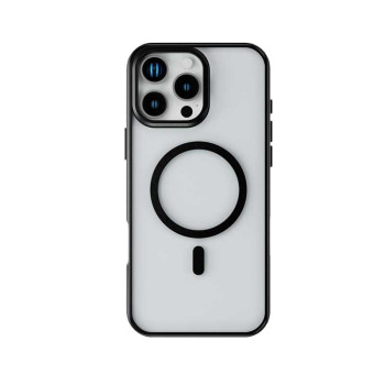 قاب iPhone 16 Pro Max مدل Levelo Elio PC case with camera ring stand